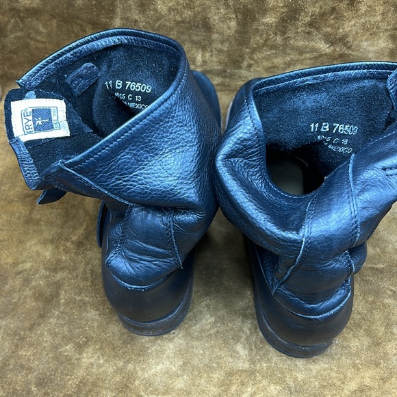 Frye Black Leather Engineer Style Boots - Picture 8 of 10